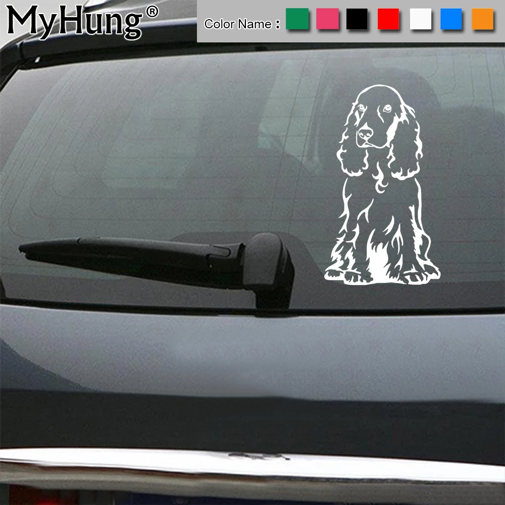American Cocker Spaniel ami consultará al palabra perros pegatinas auto adhesivos para coches H