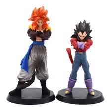 Buy 2pcs/Set Dragon Ball Z Figurines Son Goku Gogeta Vegeta Super Saiyan 4 Dragonball Super PVC figure Collection Toys Free Shipping