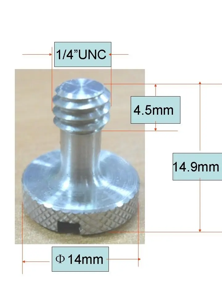 US $380.48 500pcs Longer 14 Unc Camera Screws For Quick Release Plate And Tripod Camera