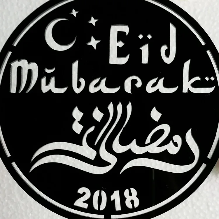 Eid Mubarak топперы для торта 8 стилей для свадьбы, вечеринки, дня рождения, декор Рамадан, золотой, черный, топпер для кекса, мусульманская форма для выпечки