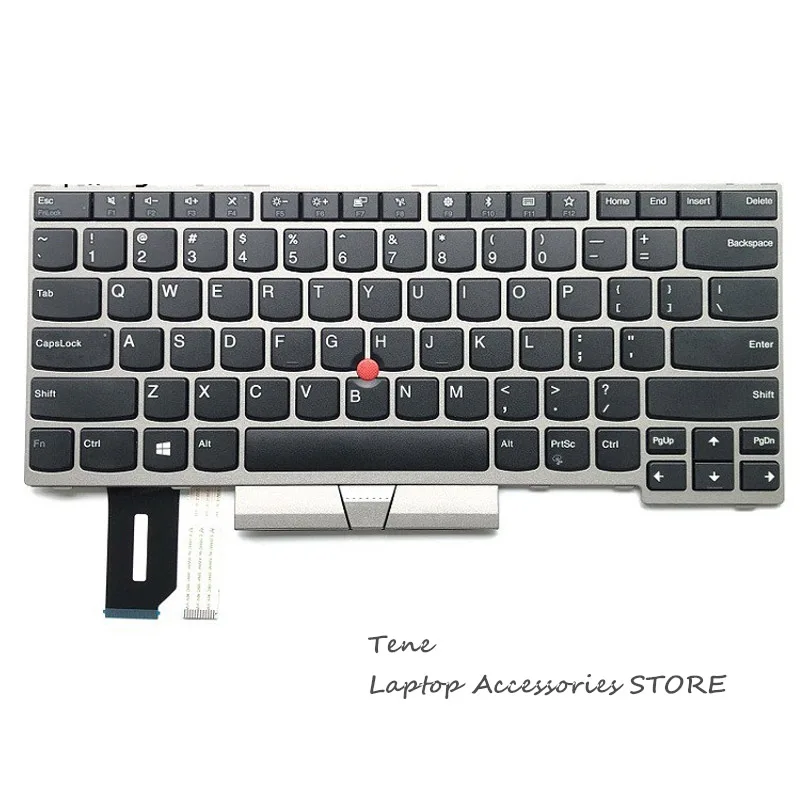 

Brand New Original Laptop Keyboard for Lenovo Thinkpad T480S E480 L380 L380 Yoga 01YN300 Silver Genuine T480S Keyboard