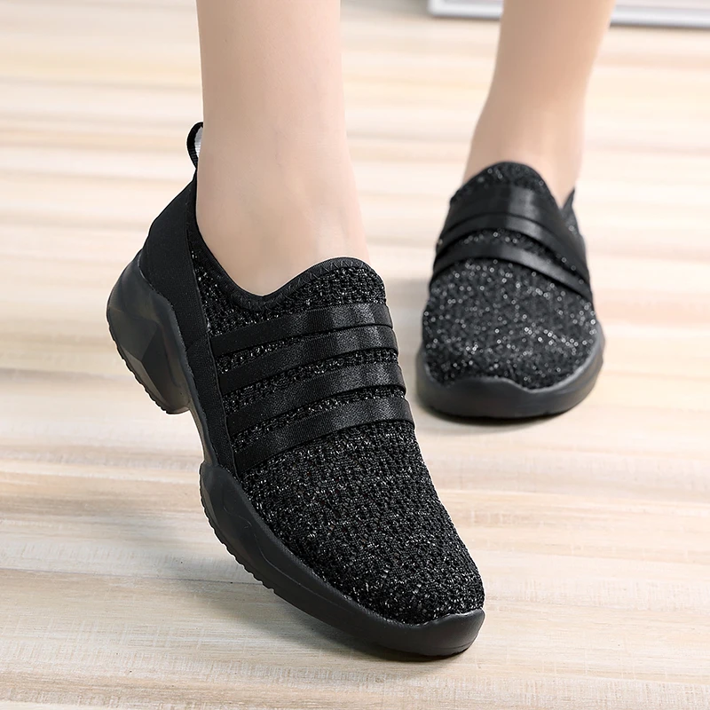 Women's Flats Casual Shoes Summer Breathable Mesh Sneakers Walking Shoes Fashion Female Leisure Loafers Slip On Women Tenis