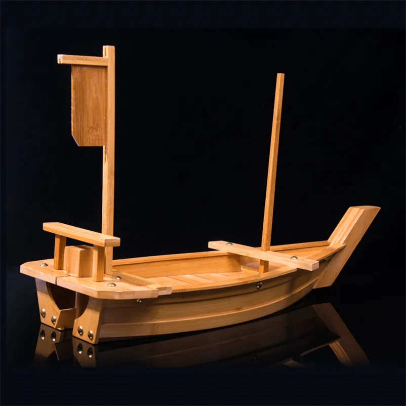 Блюдо суши сашими Дракон лодка суши пластины суши деревянный бамбук лодка 1 шт