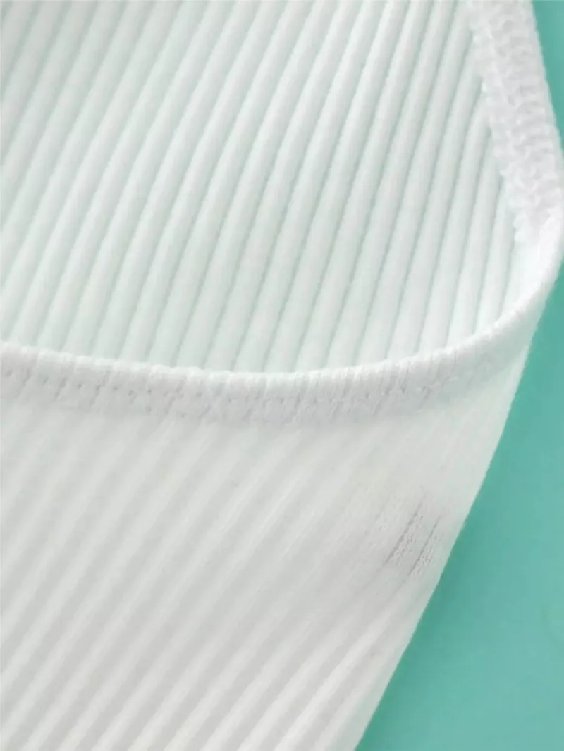 Women Sexy Knitted Crop Top Tube Neck High Collar Bustier Vest Strapless Tops Summer Solid Sleeveless backless Tank Camis Feamle