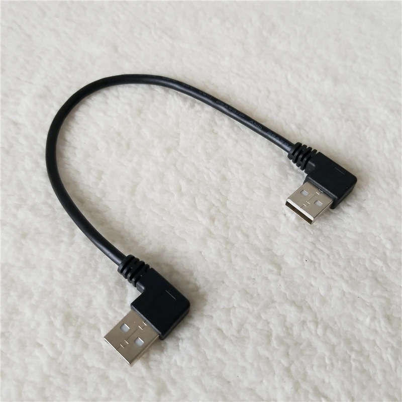 100 шт./лот двойной левый угол 90 градусов изгиб USB dapter расширение данных кабель