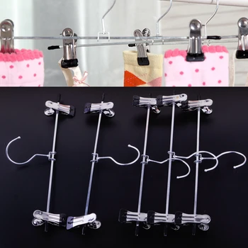 

LETAOSK 20pcs Strong Metal Clothes Peg File Trousers Clip Laundry Drying Hanger Hooks Skirt Pants Clothes Coat Hooks Rack