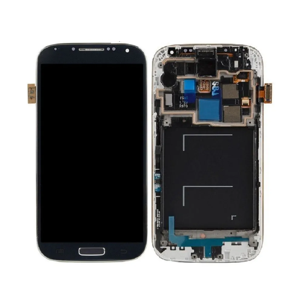 ЖК-дисплей кодирующий преобразователь сенсорного экрана в сборе с рамкой для samsung Galaxy S4 SIV i545 L720 R970
