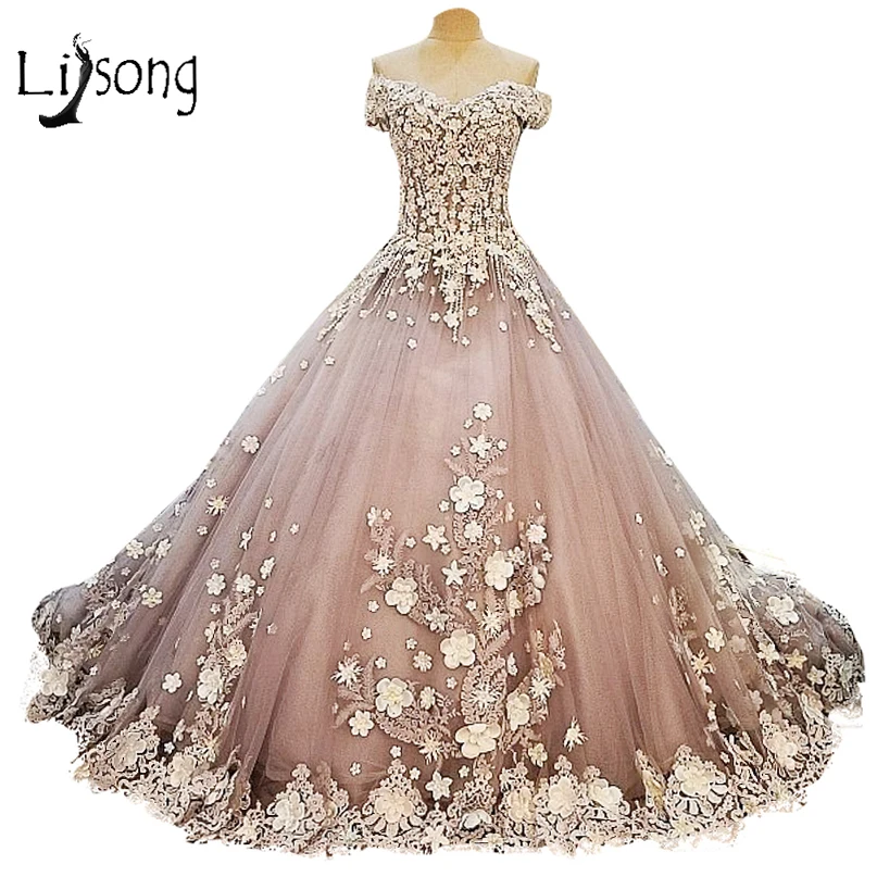 Princess Royal Train Vintage Fl Off Shoulder Wedding Princess Royal Train Vintage Fl Off Shoulder Wedding Dress Long Liques Bridal Longa Vestidos De Casamento In Dresses From