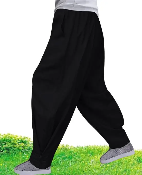 Summer high qualitycotton&linen lay meditation nun pants shaolin monk kung fu bloomers zen trousers gray/yellow/blue/black/white