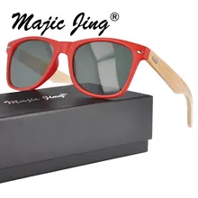 Пластмассовые солнцезащитные очки с бамбуковым храмом UV400 для мужские женские солнцезащитные очки солнцезащитный козырек 5052