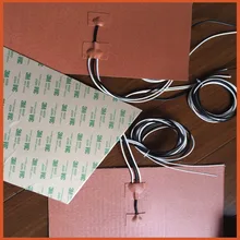 240 мм x 240 350 Вт 220 В W/NTC100K Термистор, 3 м PSA силиконовый нагреватель 3D-принтеры нагреватель, Heatbed, силиконовые heaed кровать Гибкая heaeting