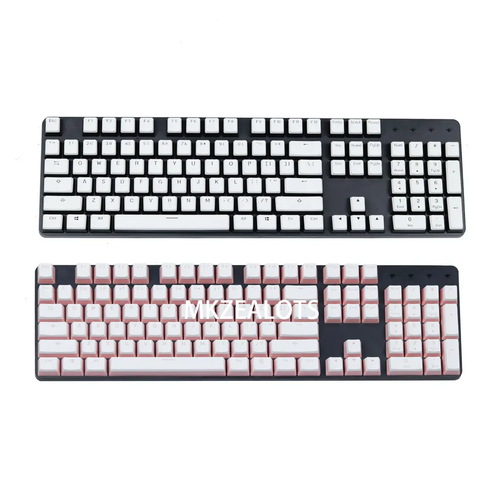 Клавиатура Механическая игровая черная розовая 104 ANSI|keycaps double shot|double shotgaming keyboard |
