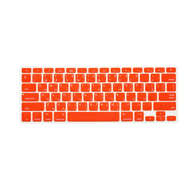 US Arabic Letter Alphabet Soft Silicone Persian Keyboard Protector Flim Cover Skin for apple MacBook Pro 13 15 17 Air Retina13