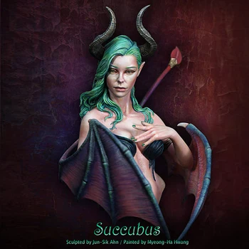 

1:12 Resin Female Figure Bust Model Succubus Science Fiction Subject X120