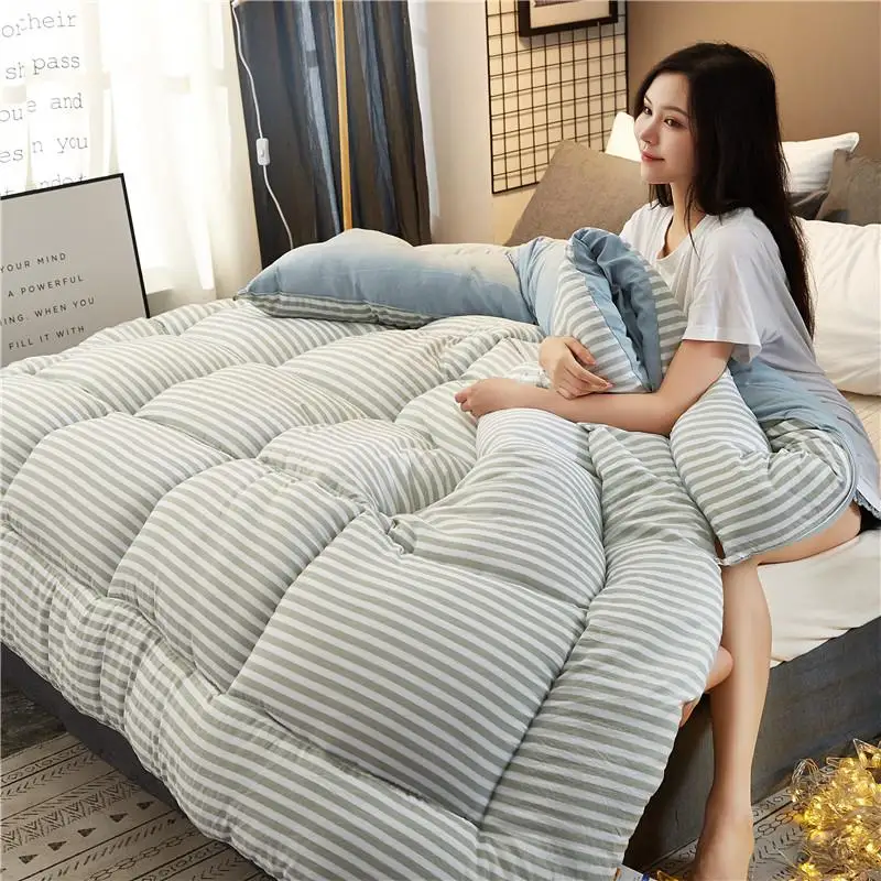 6 кг одеяло теплое осенне-зимнее толстое пуховое одеяло, домашний текстиль Одеяло, дышащее одеяло Размер 1,8*2,2 м - Цвет: Color 4