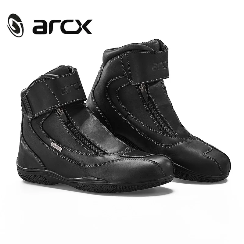 Мотоботы ARCX из натуральной коровьей кожи Водонепроницаемые мотоботы botas