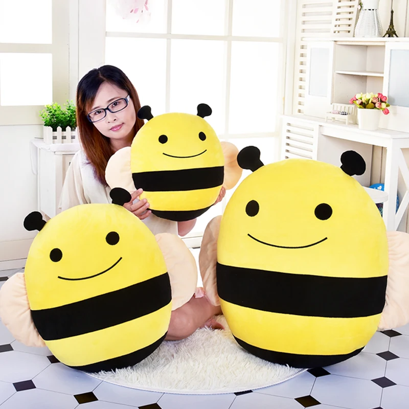 candice guo! Super cute plush toy lovely smiling fat bee stuffed cushion sofa pillow girls kids birthday Christmas gift 1pc candice guo! Super cute plush toy lovely smiling fat bee stuffed cushion sofa pillow girls kids birthday Christmas gift 1pc