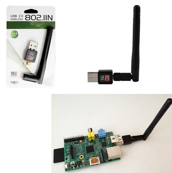 150M USB WiFi Wireless Adapter LAN w/Antenna Raspberry Pi ralink