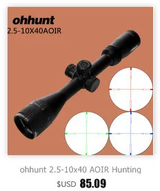 Ohhunt MC-Z 4.5-18x44 FFP Тактический оптики взгляд впервые в фокальной плоскости прицел Красный Зеленый Миль Dot Стекло Гравированный Сетка прицел