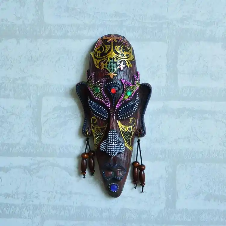 African Mask Small Resin Wall Mural Bar Creative Home Decoration Entrance Wall Hangings Hang Ups Hang Loosedecorative Outdoor Wall Hangings Aliexpress