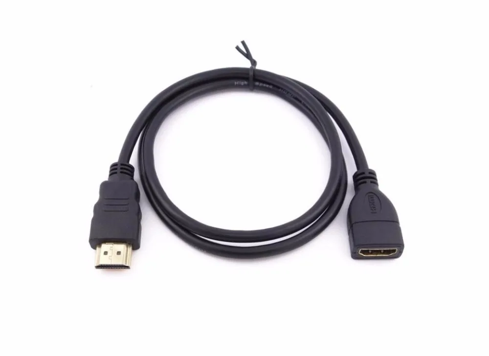 JSJ HDMI разъем Кабель HDMI кабель-удлинитель стыковки кабеля 0.3 м