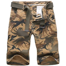 Мужские шорты модные пляжные шорты мужские повседневные камуфляжные шорты военные хлопковые короткие мужские брюки бермуды рабочая одежда 38 без ремней