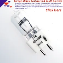 DONAR DN-27752 FTK 120 V 500 W JCD120V-500WC 120V500W GY9.5 керамическая основа кварцевая галогеновая лампочка для сцен и студий лампа