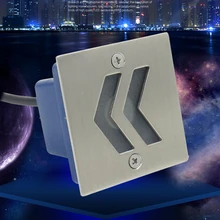 20 шт наружный 1 Вт Светодиодный настенный светильник, похороненный светильник 70*70 мм, угловой светильник, водонепроницаемый встраиваемый светильник s, лестничный светильник для ступеней, 110 В, 220 В