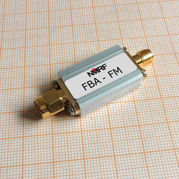 

Free shipping FBA-FM 88~108MHz LC band stop filter, FM FM broadcast signal dedicated attenuator, SMA interface