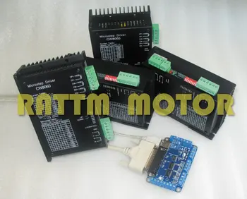 

4Axis High Quality CNC Stepper Controller kit 80VDC/6A /256 Microstep for CNC Router Mill & 5 Axis Interface Board RATTM MOTOR