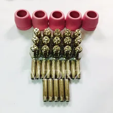 SG55 AG60 35 шт. комплект расходных материалов Электроды Sheild чашки советы разделитель направляющая для аппарат для Плазма Резки и сварки факел 35PK