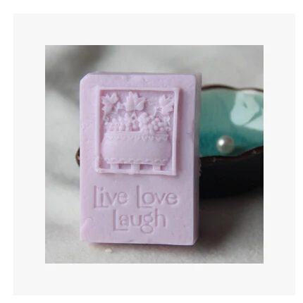 

DIY Vase/live love laugh modelling silicon soap mold Cake decoration mold Handmade soap mold