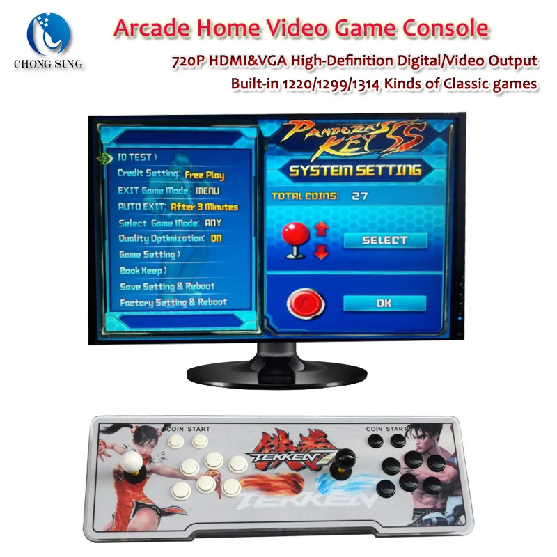 tekken7 pandora's key 5s 1314 arcade console usb joystick arcade