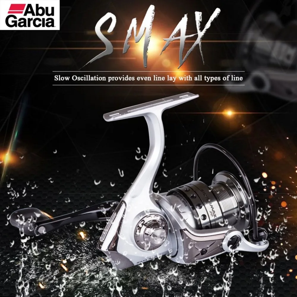 Top Abu Garcia SILVER MAX SMAXSP 500-4000 Series 5+1BB Spinning Reel Freshwater Aluminum spool Fishing Reels Carretilha de pesca Top Abu Garcia SILVER MAX SMAXSP 500-4000 Series 5+1BB Spinning Reel Freshwater Aluminum spool Fishing Reels Carretilha de pesca
