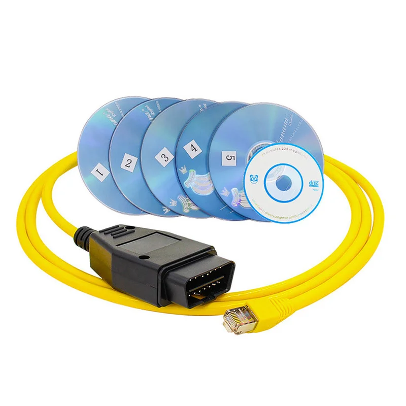 E SYS ICOM диагностический кабель для BMW ENET (Ethernet к OBD) интерфейс Кабельное кодирование