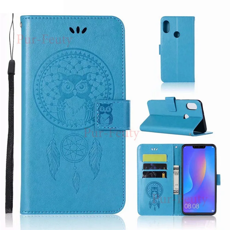 

Flip Case for Huawei Nova 3i INE-LX2 Wallet Stand Fashion Smbossed Phone Leather Cover for Huawei NOVA3 i 3 i3 INE LX2 LX1 Bags