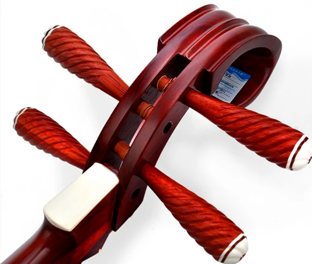 Chinese Lute Pipa Xinghai 8912-2 Professional Rosewood Pi PA National Music String Instrument, Pipa with Full Accessories