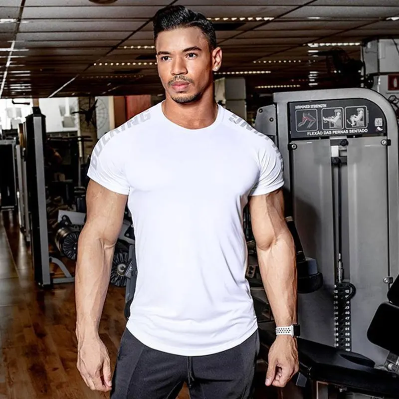 Men's Running Sports Gym Fitness Training Compression Skinny T-shirt