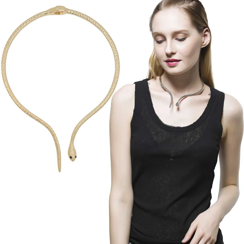 

Daisies New Torques Jewelry Animal Necklaces Collar Collares Collier Femme Bijoux Short Snake Choker Neklace For Women Gift Girl
