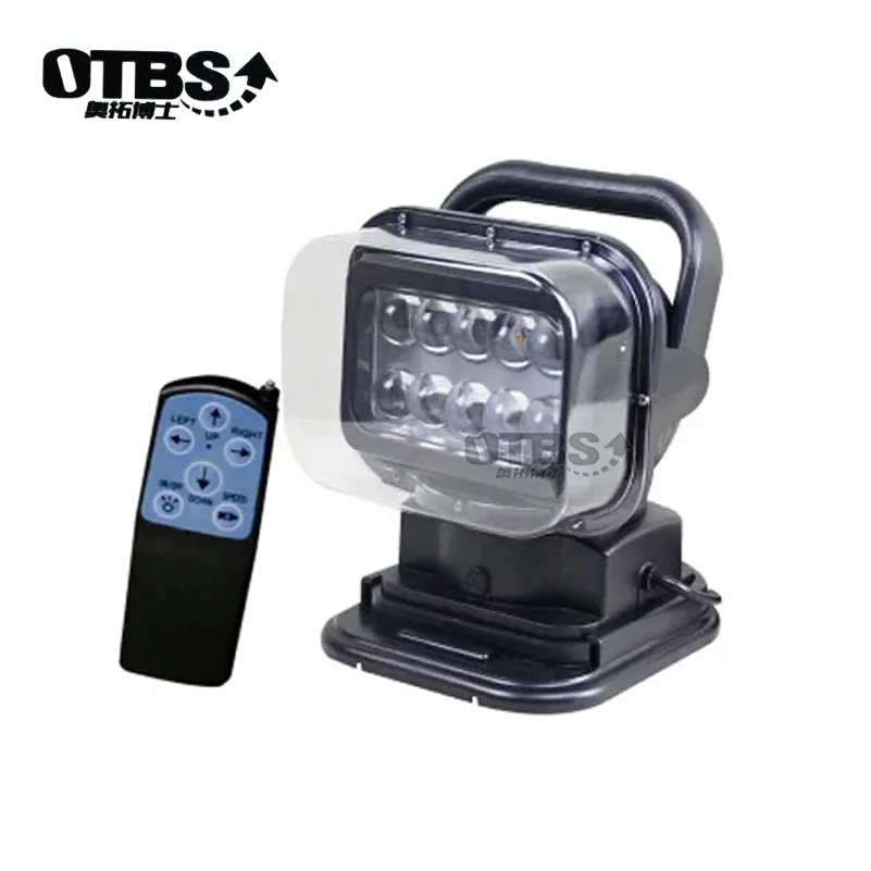 

OTBS 360 degree LED Rotating Remote Control Waterproof Work Light Spot 50w led search light For Truck Off-road 4x4 Boat