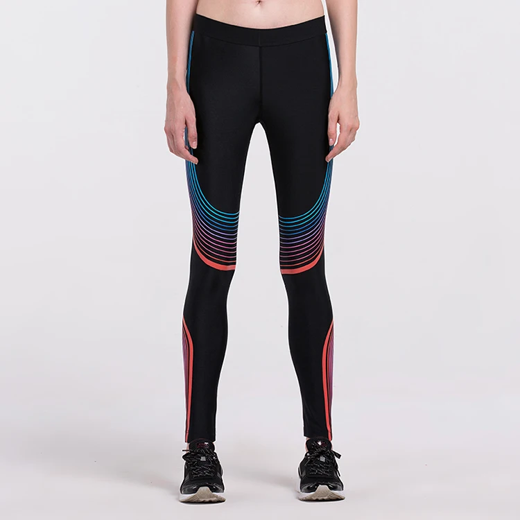 Женские Компрессионные спортивные штаны для йоги, эластичные трико для упражнений, для бега, бега, фитнеса, бега, для спортзала, йоги, тонкие леггинсы - Цвет: 17