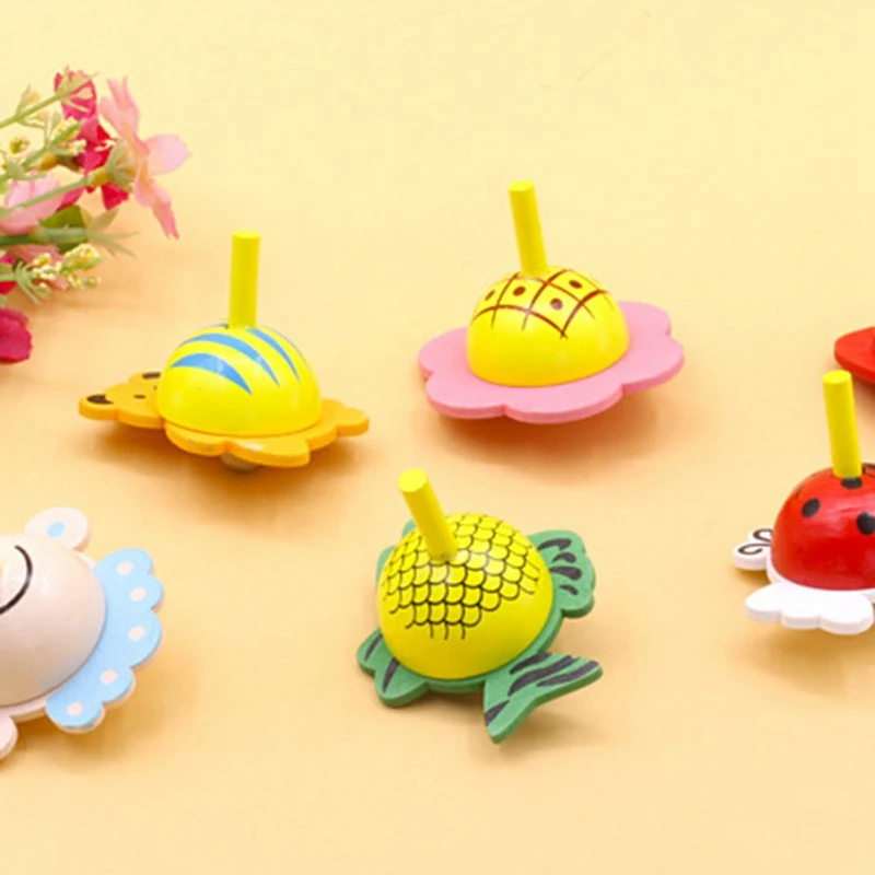 1 PC Kids Wood Gyro Toys Children Adult Relief Stress Desktop Spinning Top Toys Fruit Shape Painted Random Color 1 PC Kids Wood Gyro Toys Children Adult Relief Stress Desktop Spinning Top Toys Fruit Shape Painted Random Color
