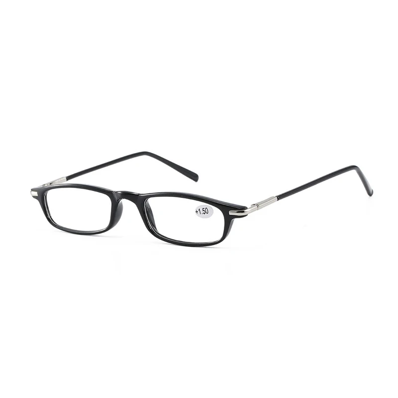 iboode Small Square Frame Reading Glasses Hot Ultralight Presbyopic Eyewear With Diopter+1.0 1.5 2.0 2.5 3.0 3.5 Reader - Цвет оправы: Black