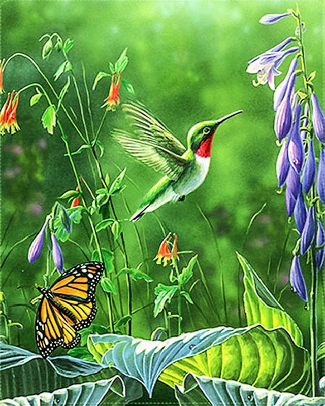 

Stickerei 2018 5D New DIY Bird Scenery Diamond Painting Cross Stitch Full Square/Round Diamonds Embroidery For Living Room Ho