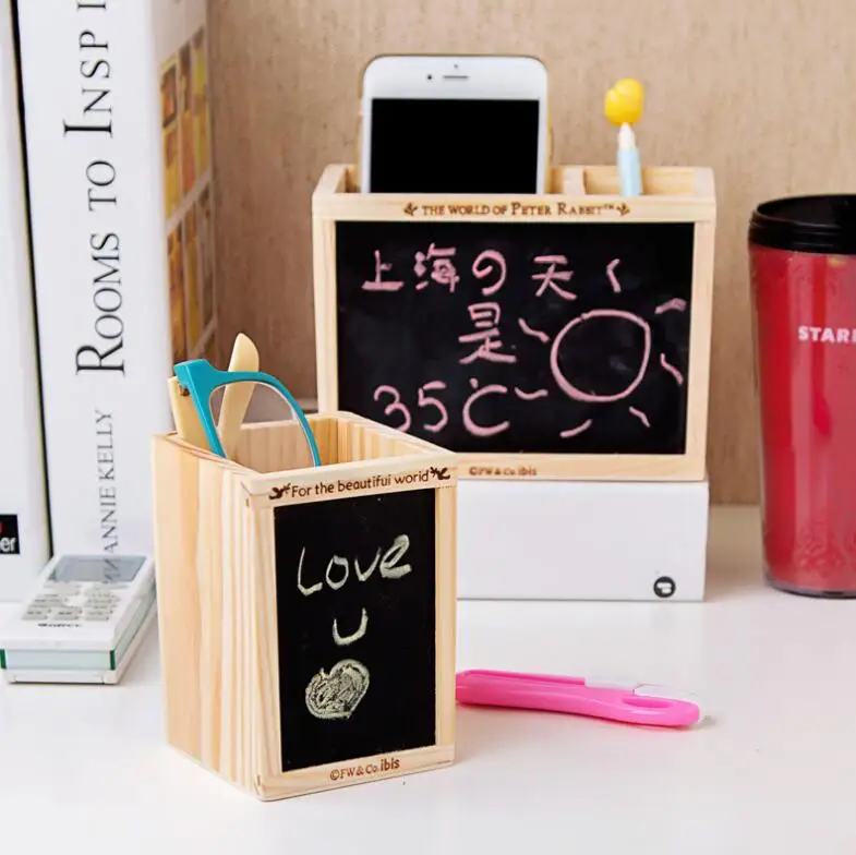 Модный декоративный деревянный держатель для ручек офисные аксессуары