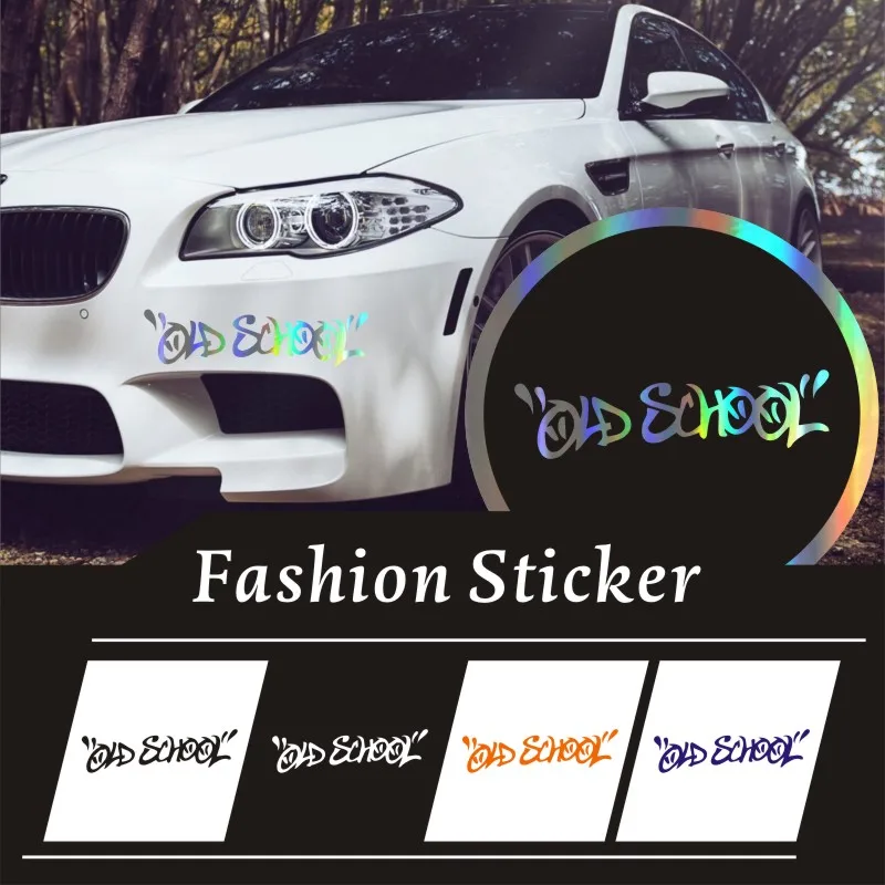 

Car sticker Fashion OLD SCHOOL Car window sticker vinyl decal Written Words Car Sticker and Decals car styling Car Decoration