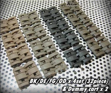 32Pcs in 1 Pack Tactical Airsoft Rail Panels Covers Flat Pat Pend 4 Colors Avaliable New