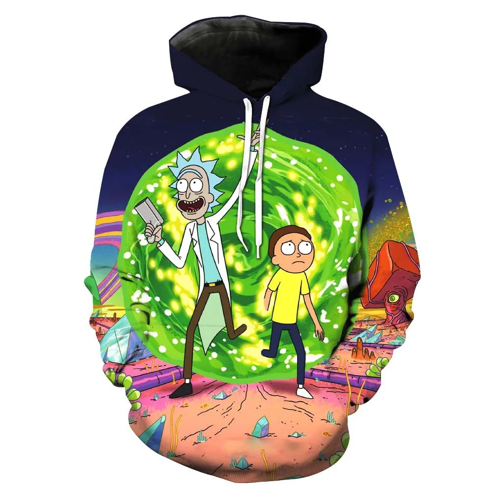 rick and morty New funny Men/women 3d pickle rick Print Hoodies ...