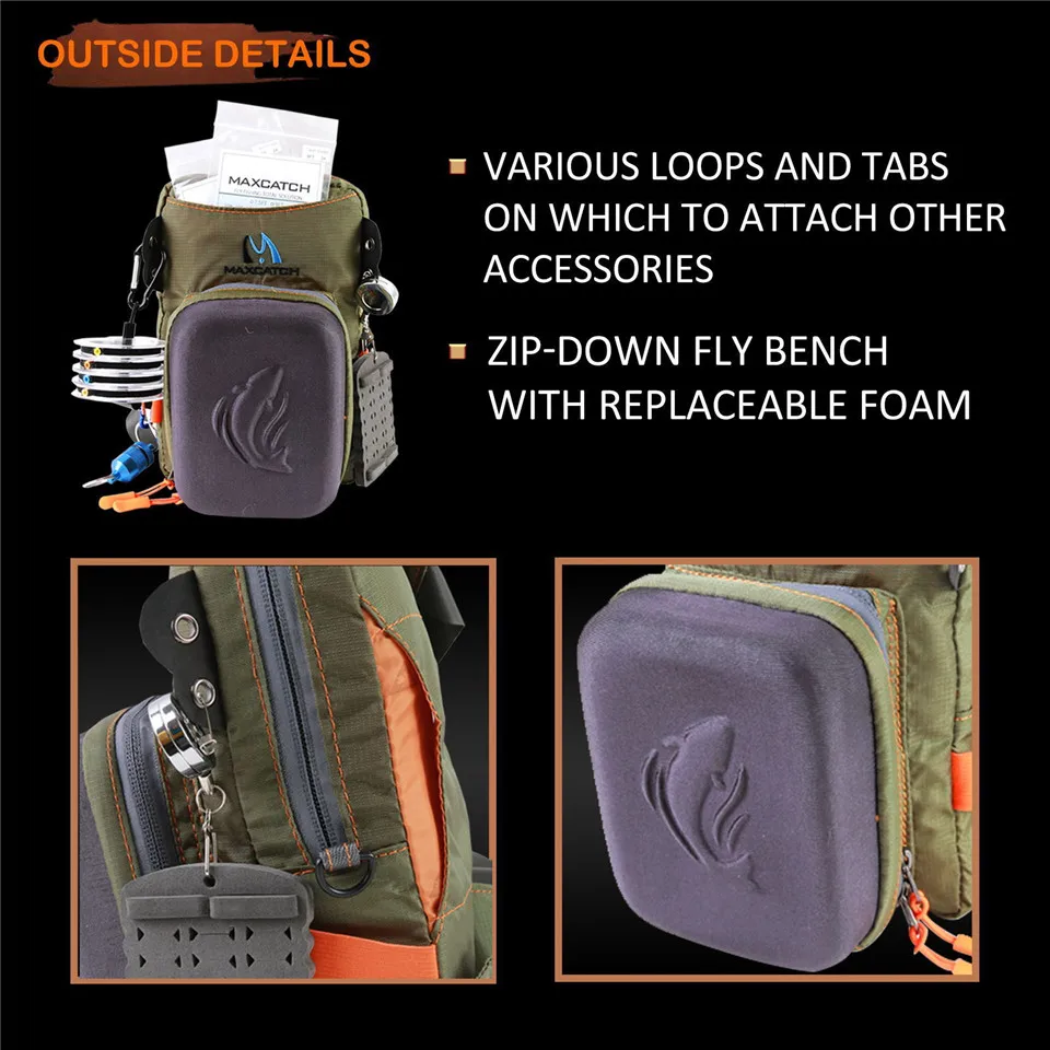 Maximumcatch Fly Fishing Tackle Bag Chest Bag Waist Pack with