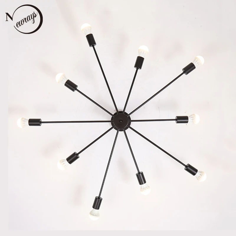 Modern unique novelty painted ceiling lamps E27 LED 220V 2 styles